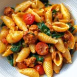 Creamy Chorizo Pasta with Spinach