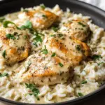 Creamy Herb Chicken & Basmati Rice – A Comforting, Flavor-Packed One-Pan Meal