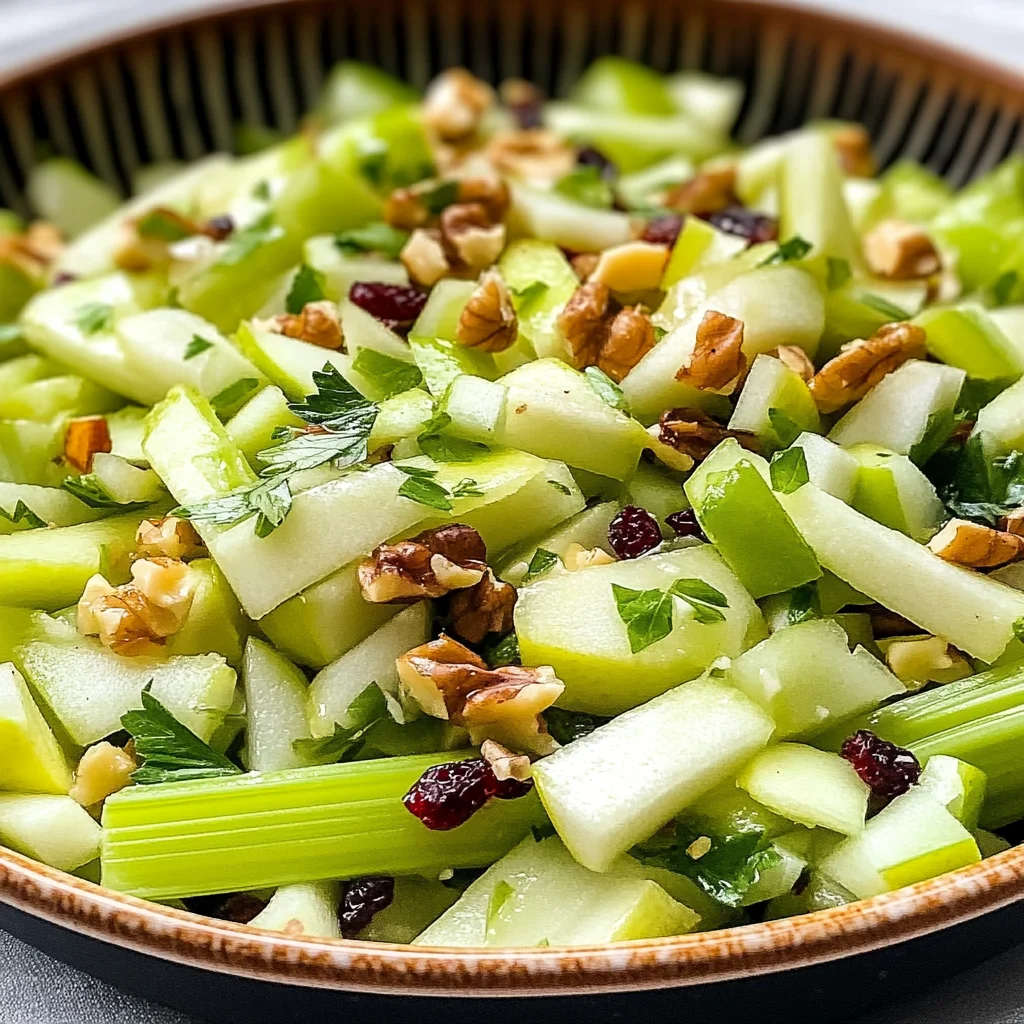 Crunch Salad with Celery and Green Apple