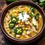 Flavorful Crockpot White Chicken Chili Soup