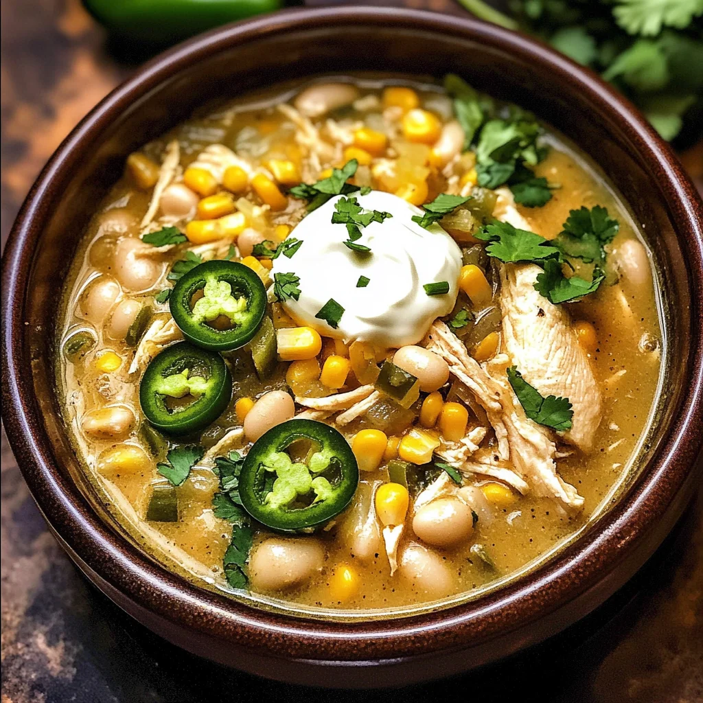 Flavorful Crockpot White Chicken Chili Soup