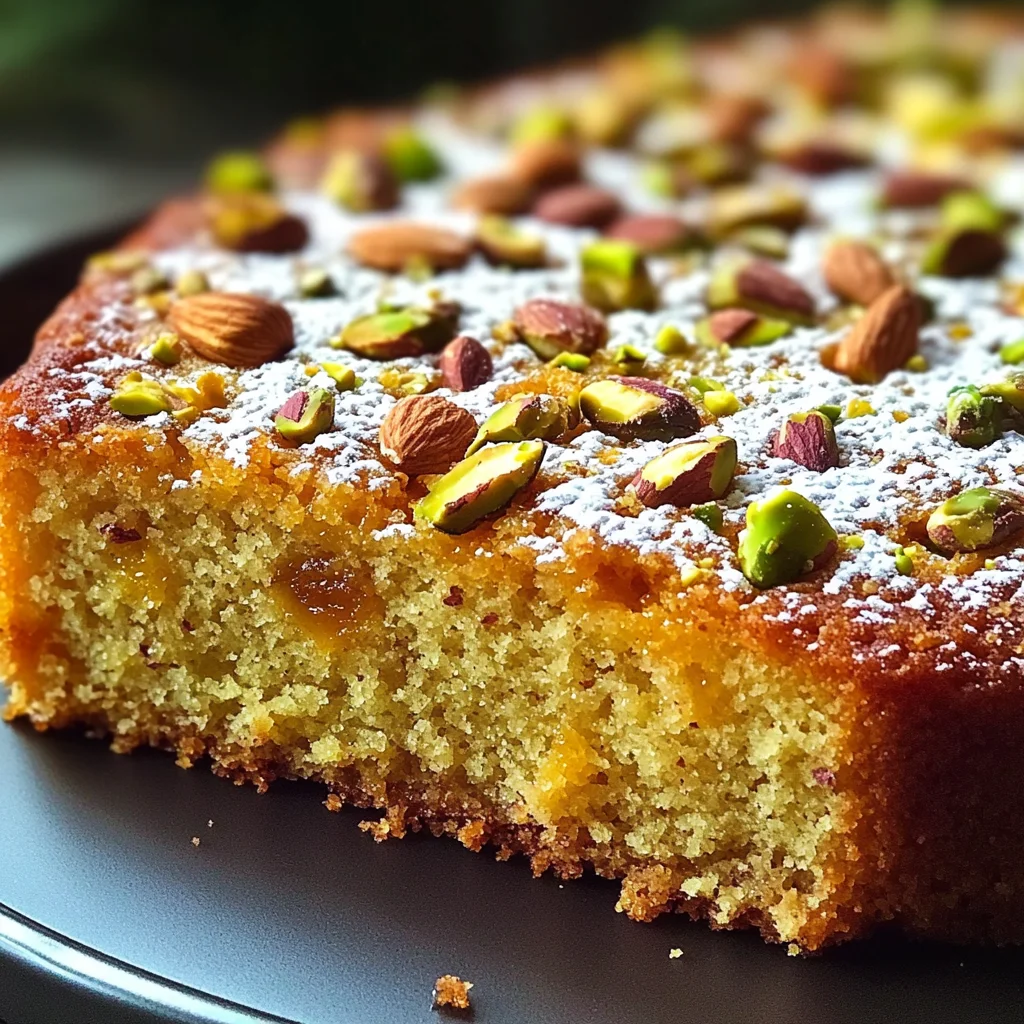 Flourless Orange Pistachio Almond Cake