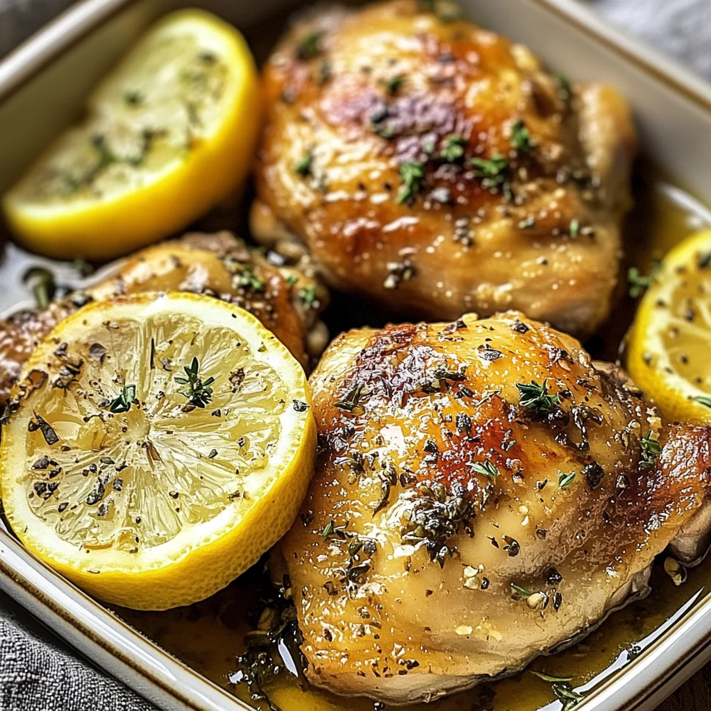 Greek Lemon Chicken Thighs