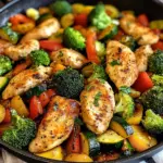 Healthy Chicken and Vegetables Skillet