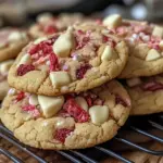 Irresistible Valentine’s Strawberry White Chocolate Cookies