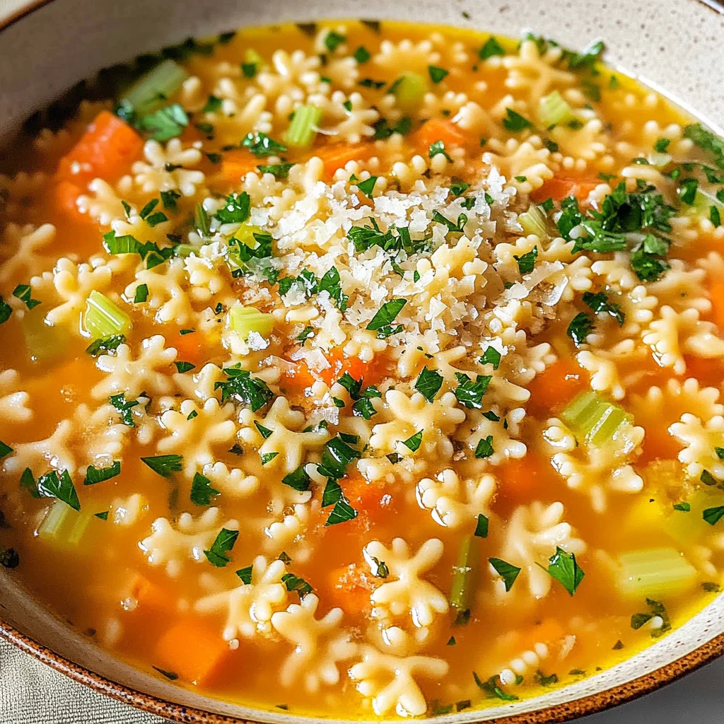 Italian Pastina Soup (Simple Vegetable Soup in 25 Minutes)