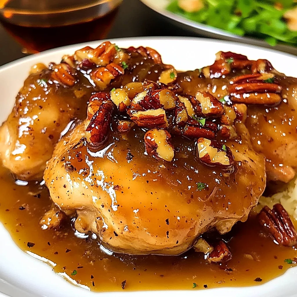 Maple Bourbon Pecan Chicken