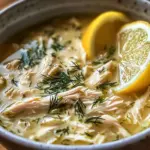 Mediterranean Lemon Chicken Soup: A Creamy, Comforting Bowl of Sunshine