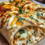 Ooey-Gooey Cheesy Garlic Chicken Wraps You’ll Love!