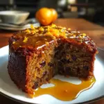 Orange & Cardamom Date Cake with Honey Drizzle