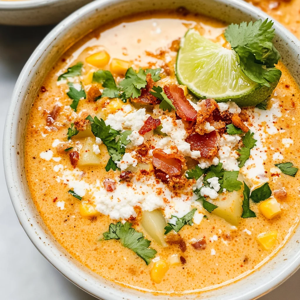 Slow Cooker Mexican Street Corn Soup