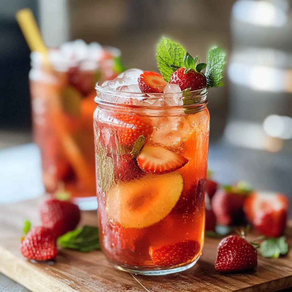 Southern Strawberry Sweet Iced Tea