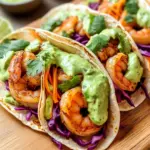 Spicy Shrimp Tacos with Avocado Crema
