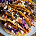 Steak Tacos with Chipotle Sauce & Roasted Cabbage Slaw