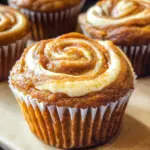 Swirled Pumpkin Cream Cheese Muffins