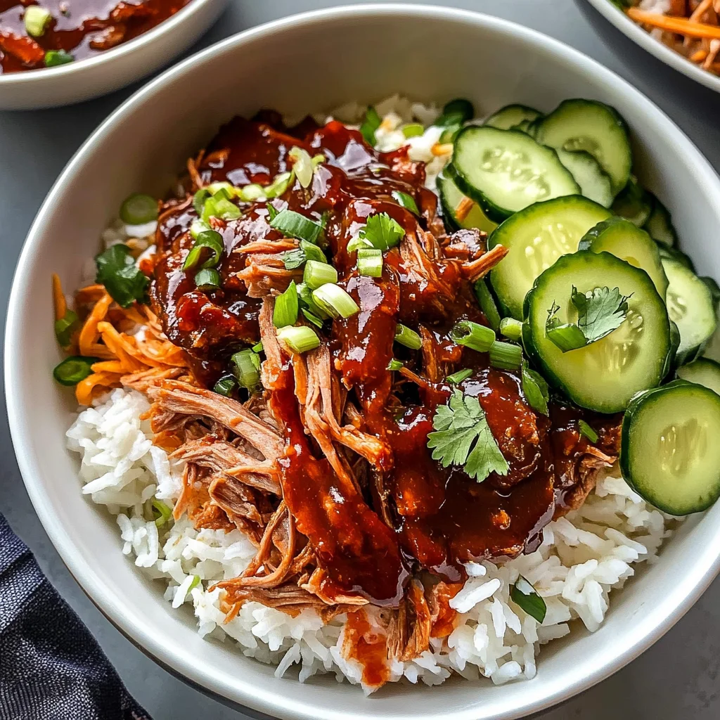 Slow Cooker Pulled beef Bowls Recipe